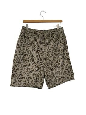 Wood Wood Hamilton Shorts Power Corruption Lies Khaki Black Size Medium